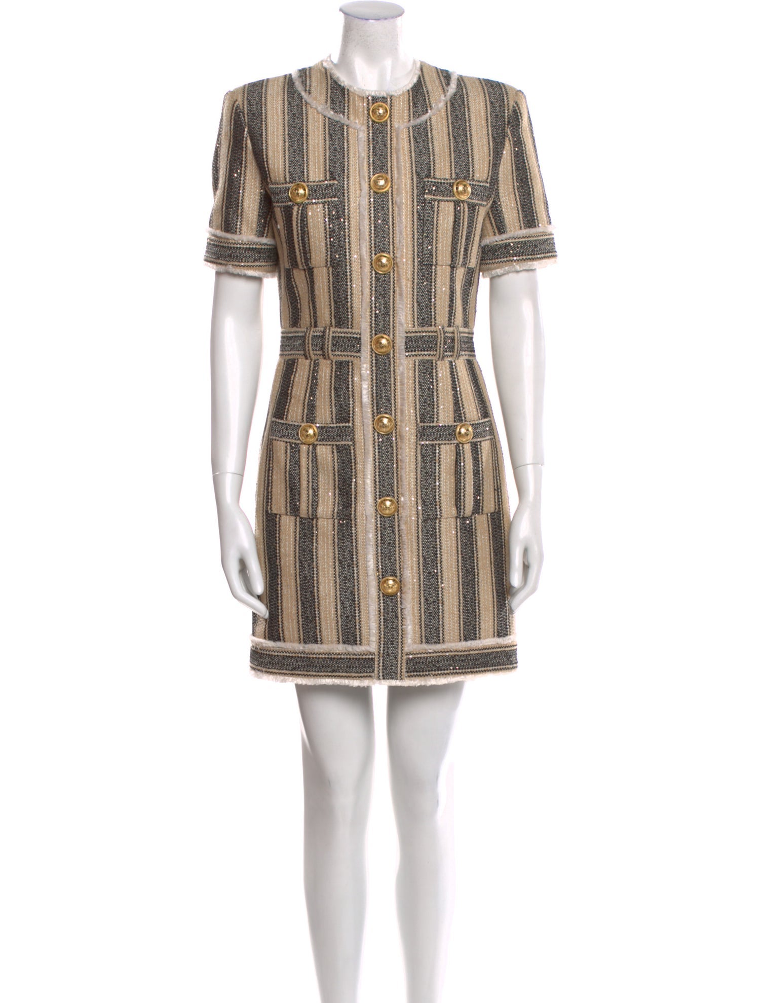 Balmain Printed Mini Dress w/ Tags