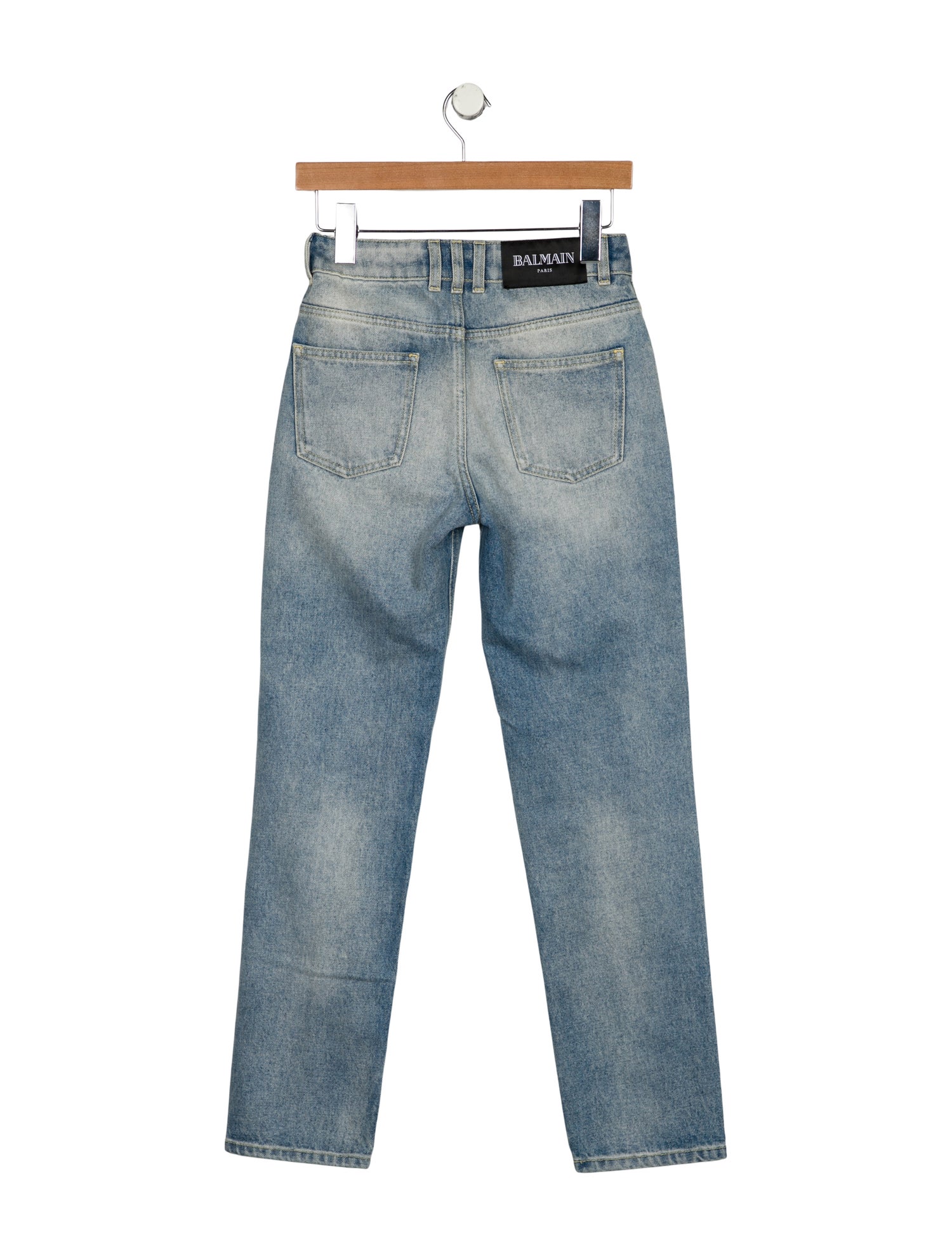 Balmain Mid-Rise Straight Leg Jeans