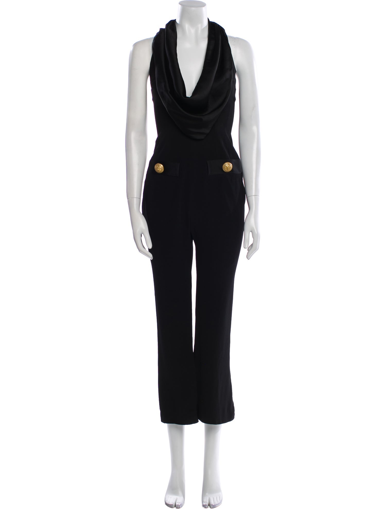 Balmain Cowl Neck Jumpsuit