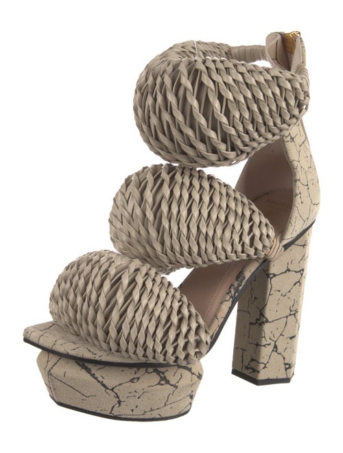 Balmain Leather Espadrilles