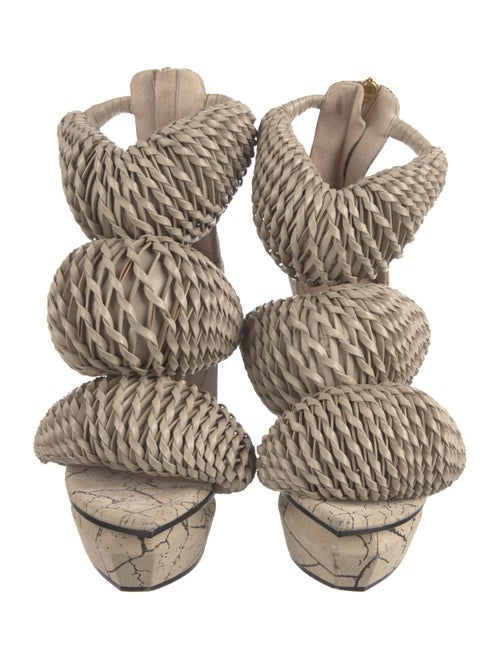 Balmain Leather Espadrilles