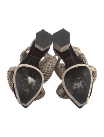 Balmain Leather Espadrilles