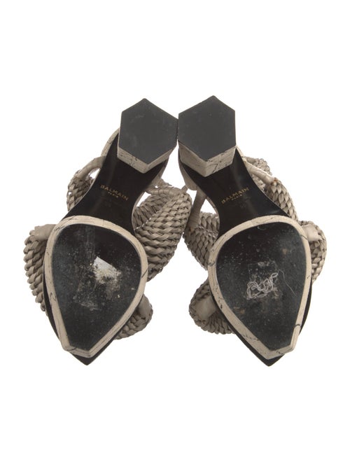 Balmain Leather Espadrilles