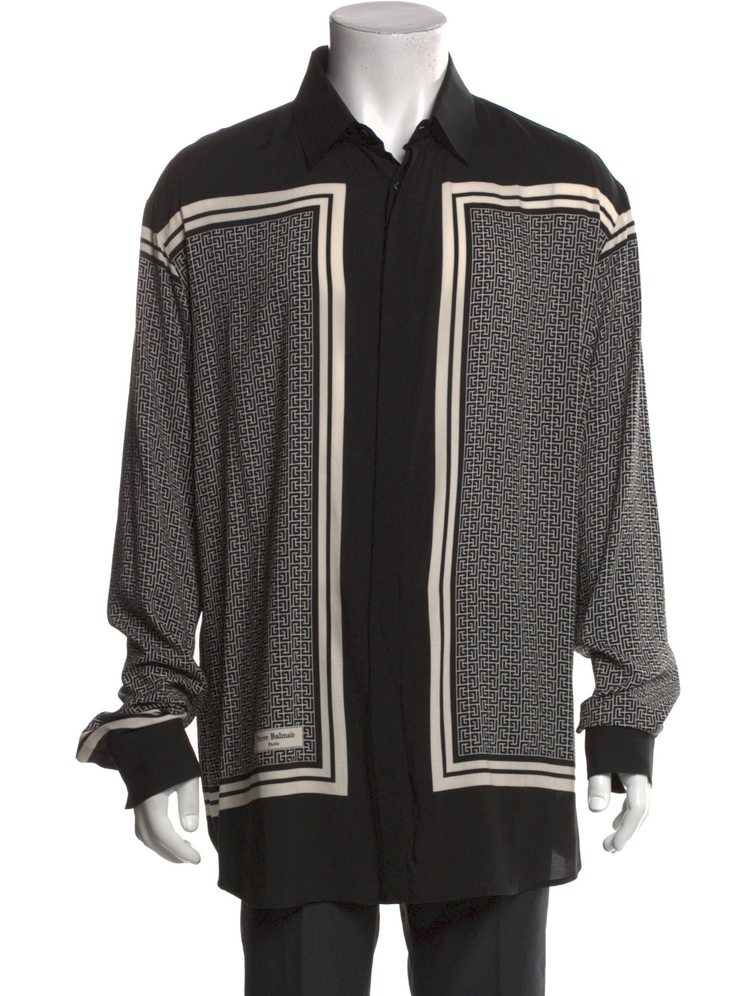 Balmain Printed Long Sleeve Shirt