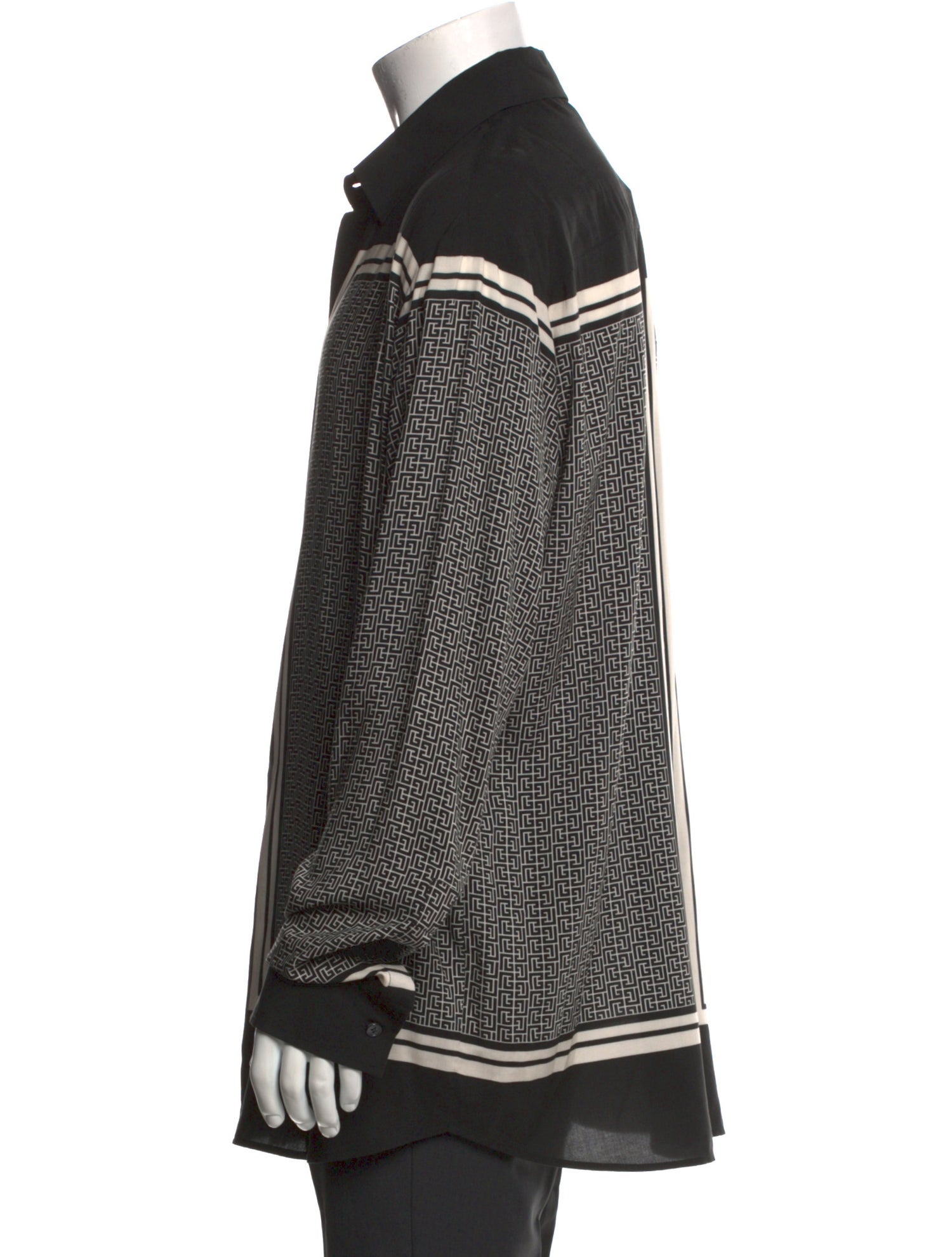 Balmain Printed Long Sleeve Shirt