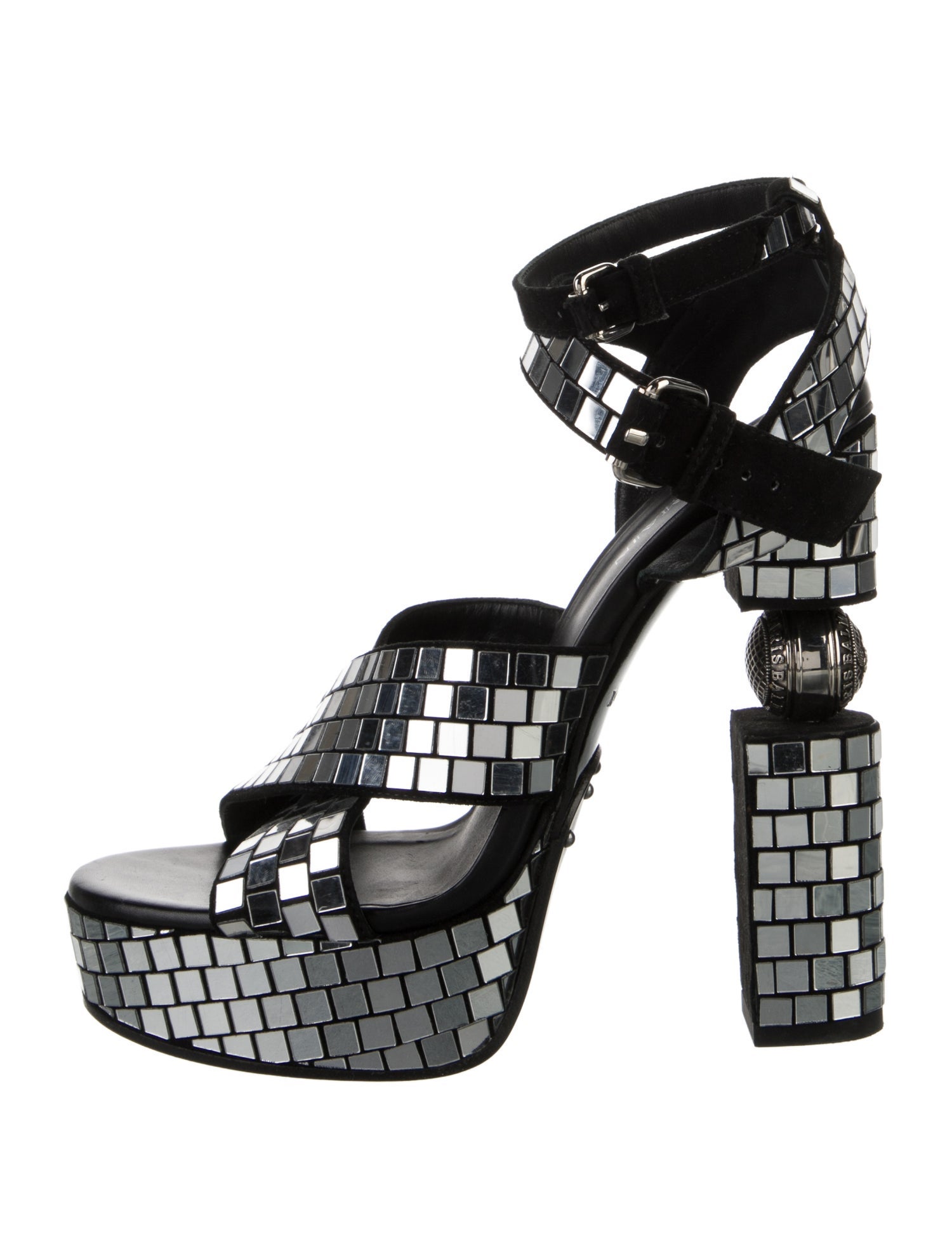 Balmain Suede Sandals