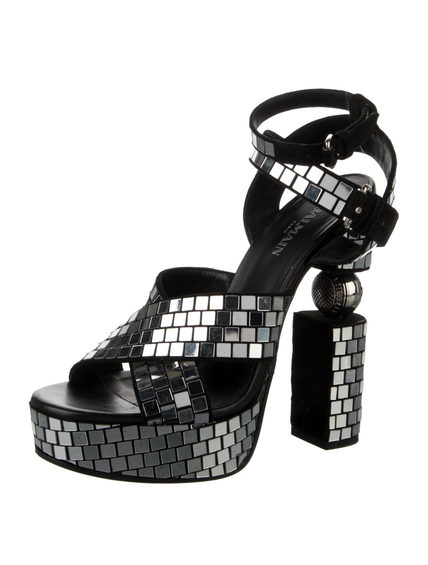 Balmain Suede Sandals