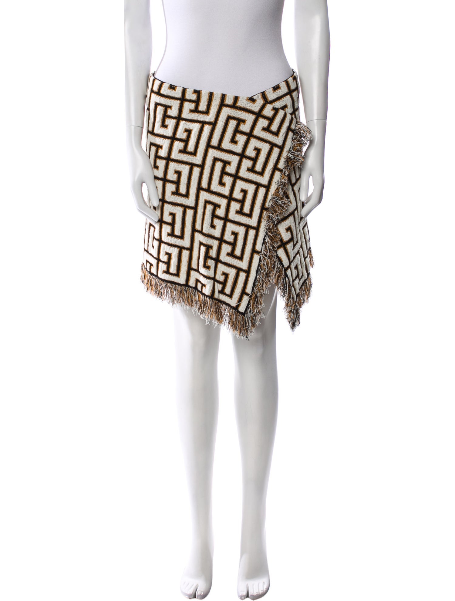 Balmain Printed Mini Skirt