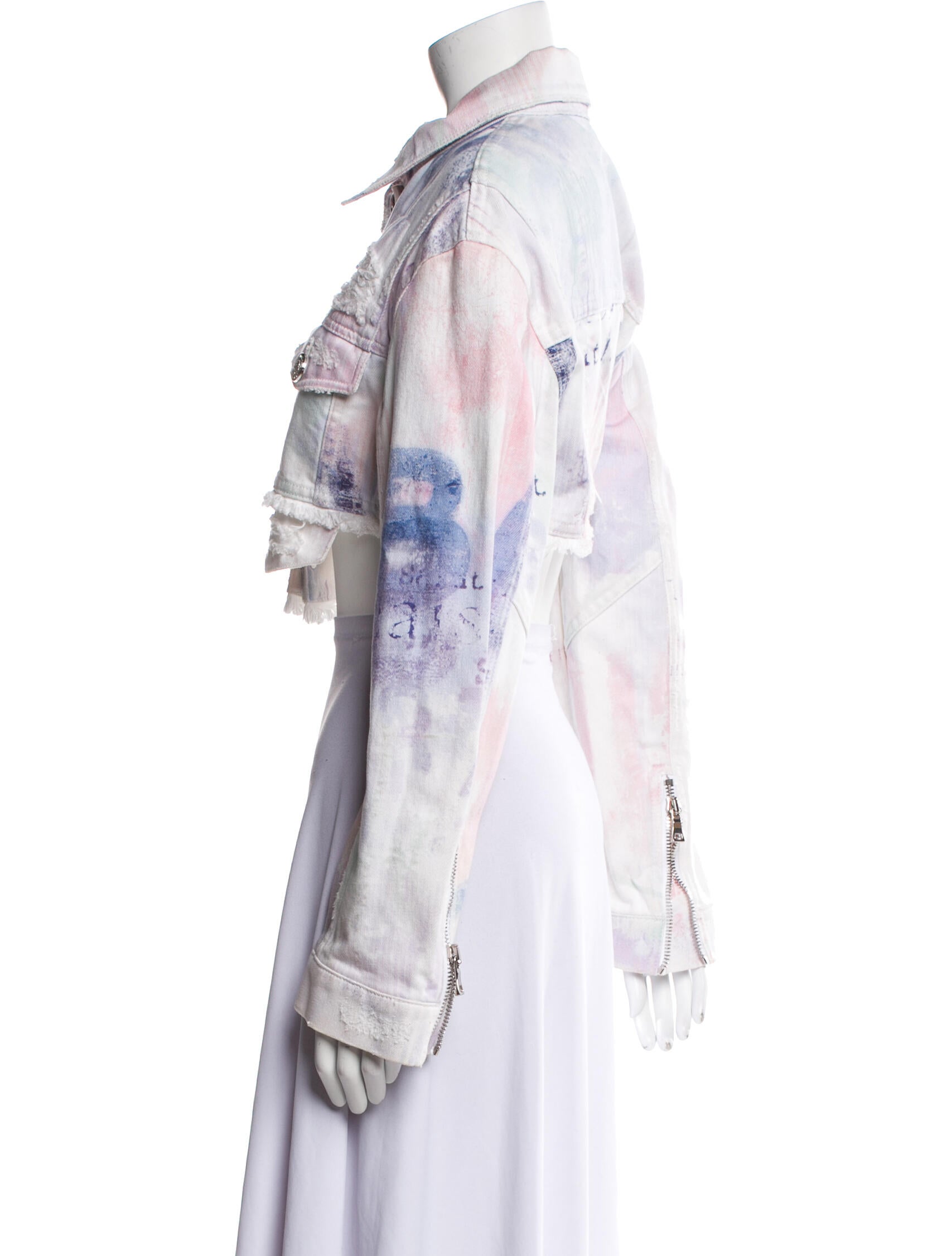 Balmain Tie-Dye Print Bolero