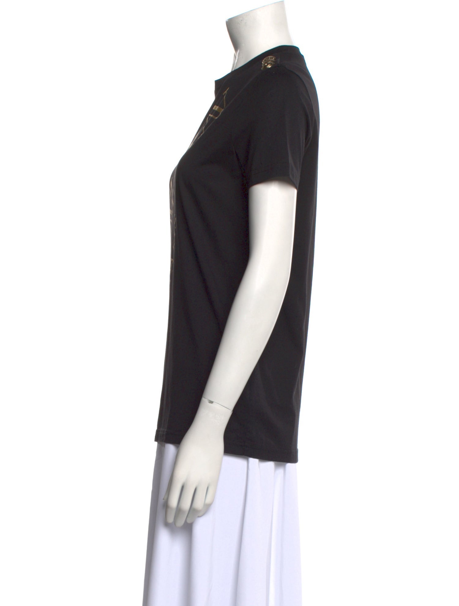 Balmain Graphic Print Crew Neck T-Shirt