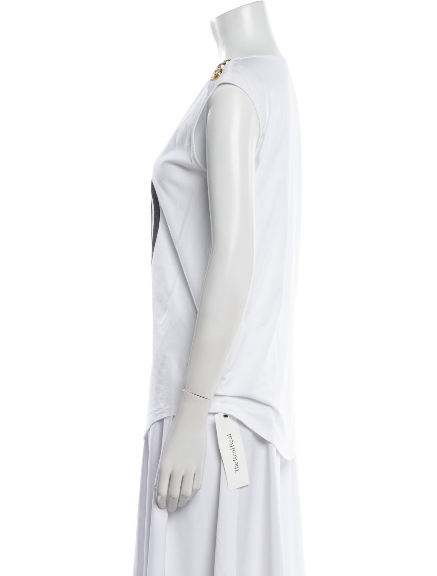 Balmain Graphic Print Crew Neck T-Shirt