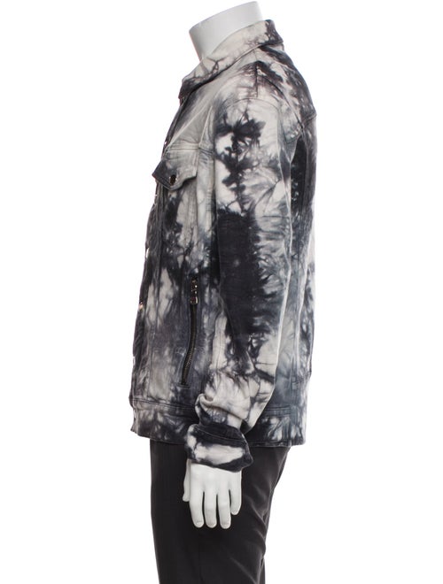 Balmain Tie-Dye Print Denim Jacket