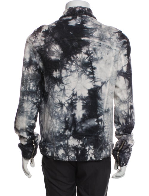 Balmain Tie-Dye Print Denim Jacket