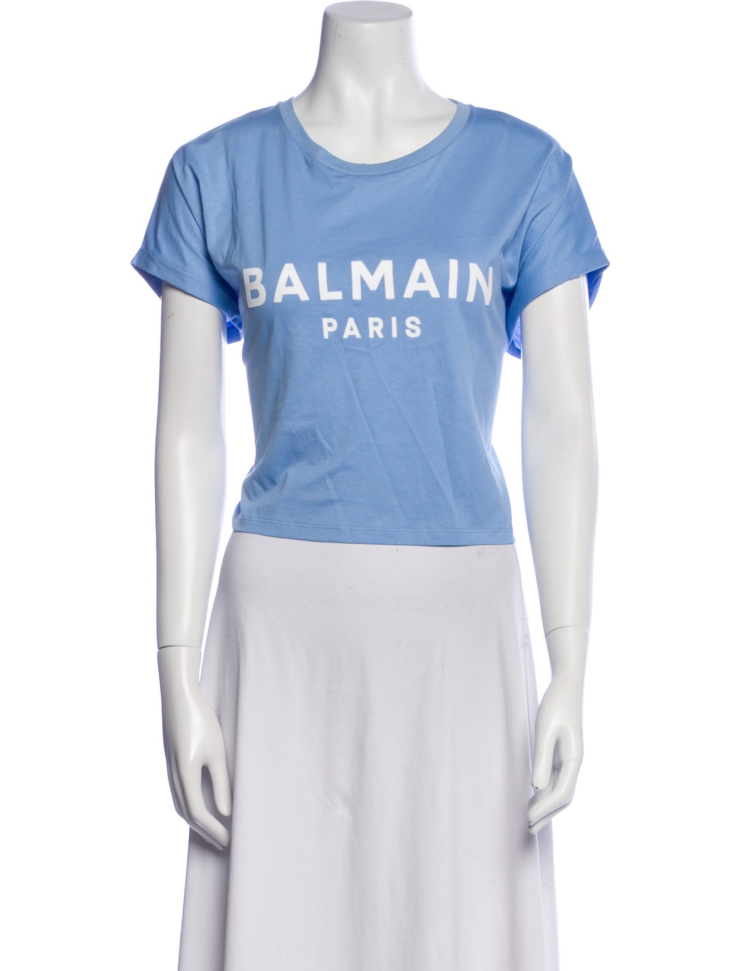 Balmain Graphic Print Crew Neck T-Shirt w/ Tags