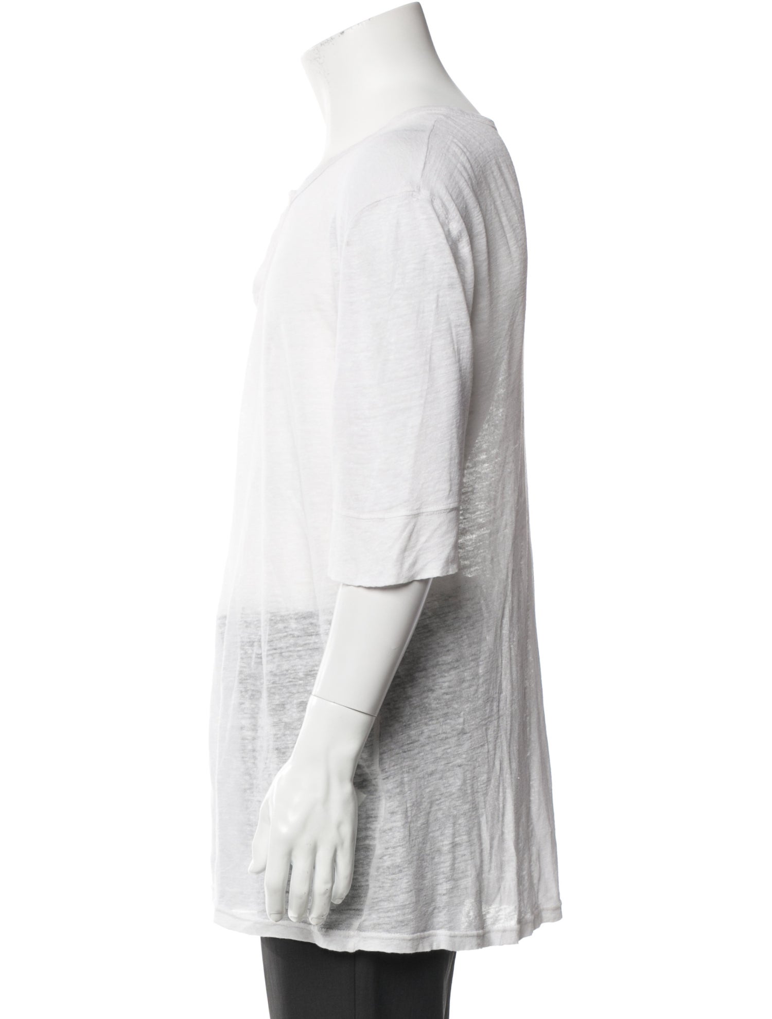 Balmain Linen Three-Quarter Sleeve Shirt