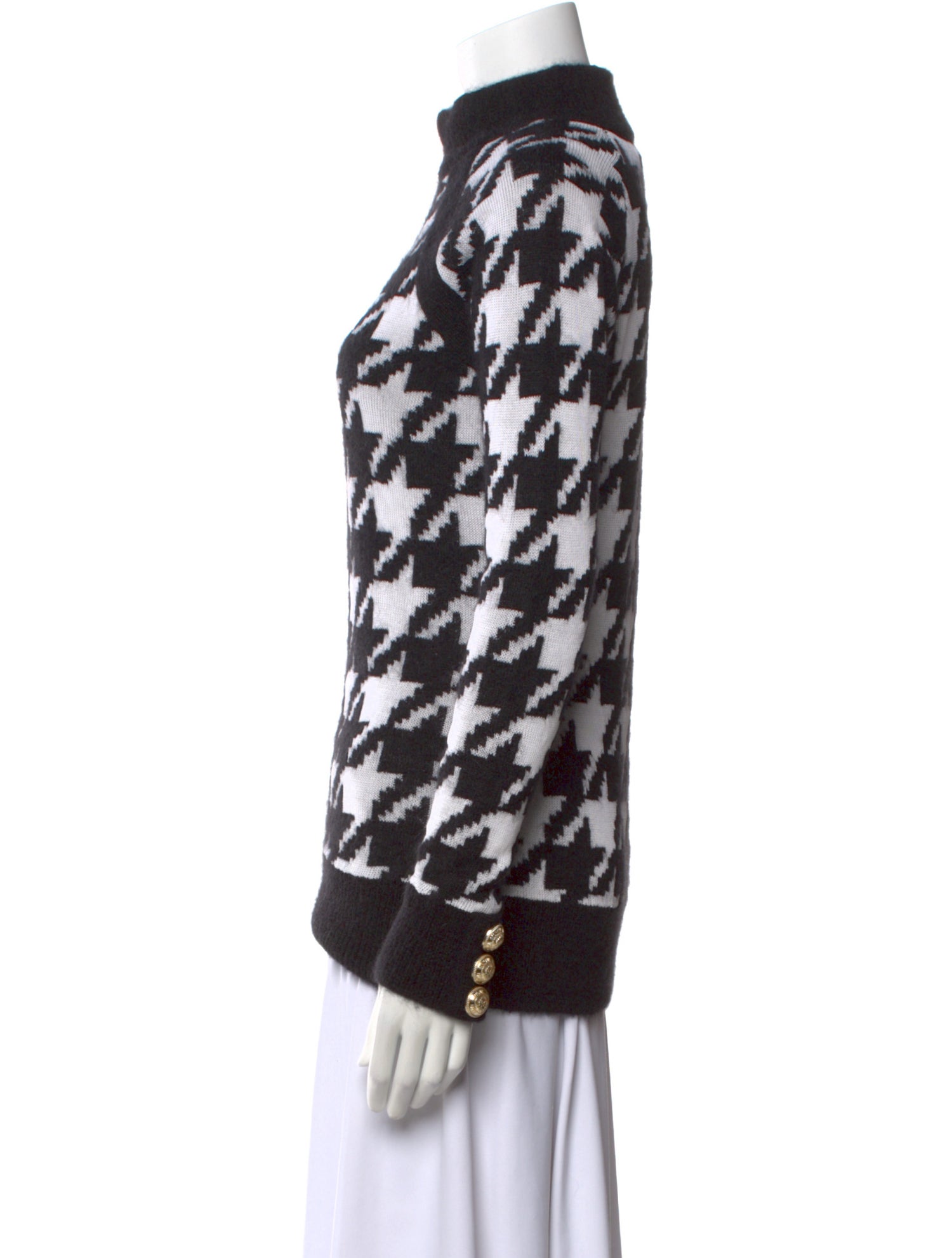 Balmain Printed Turtleneck Sweater