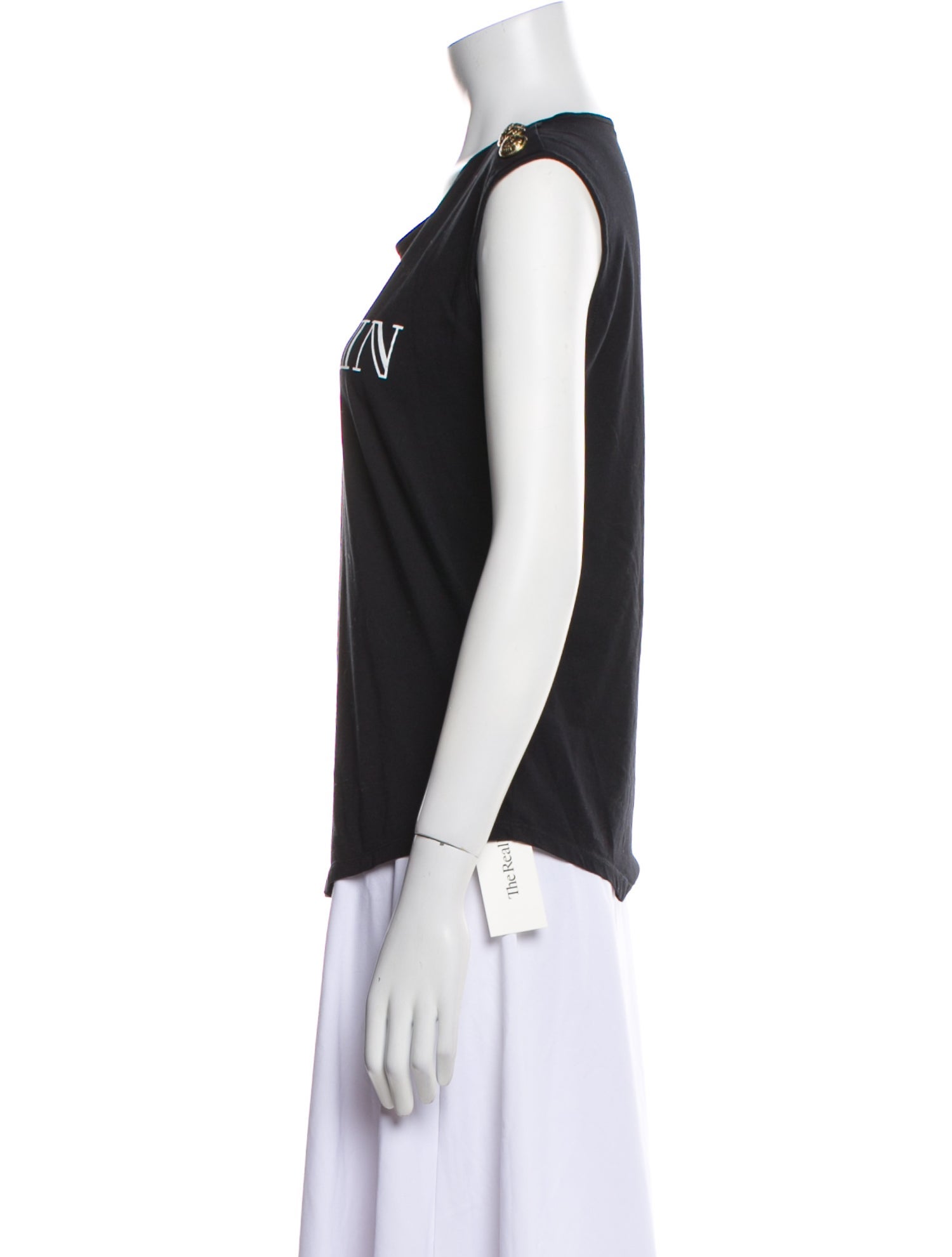 Balmain Graphic Print Scoop Neck T-Shirt