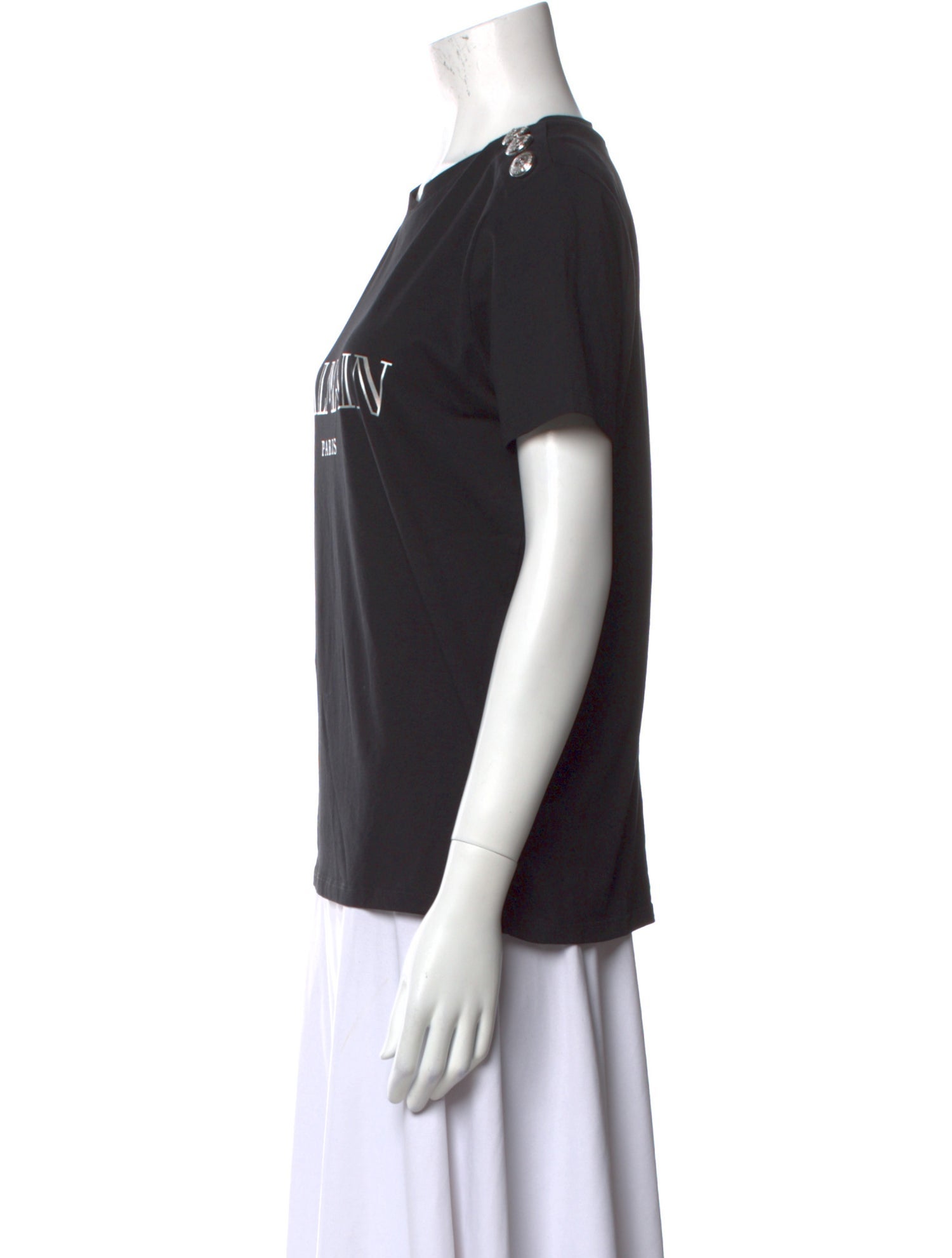 Balmain Graphic Print Crew Neck T-Shirt