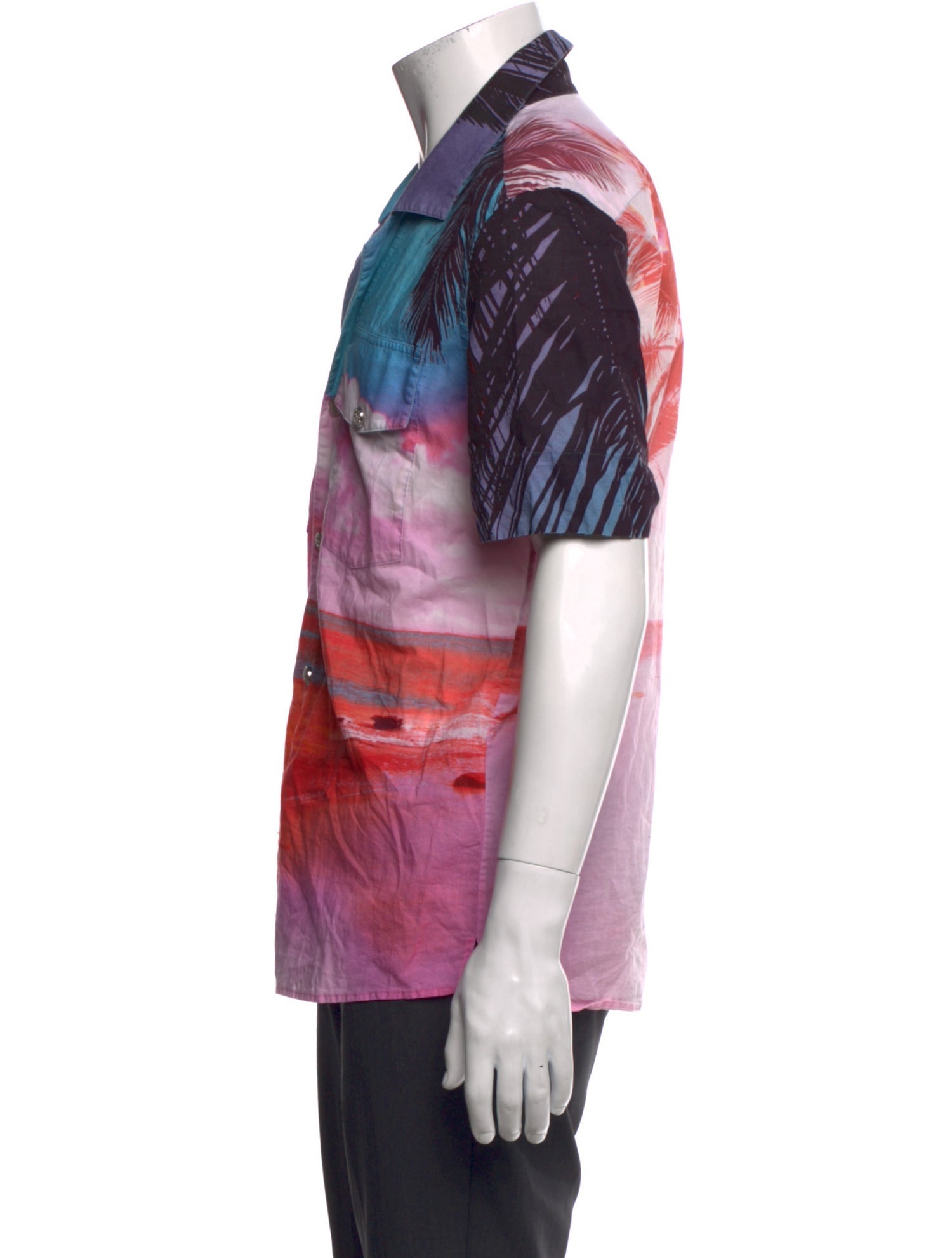 Balmain Printed Short Sleeve Shirt