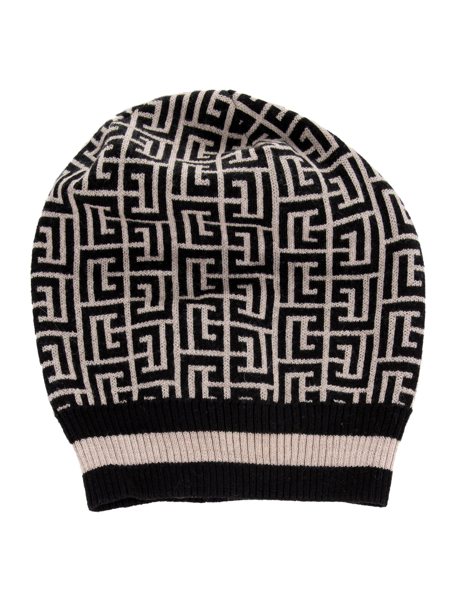 Balmain Pattern Logo Beanie