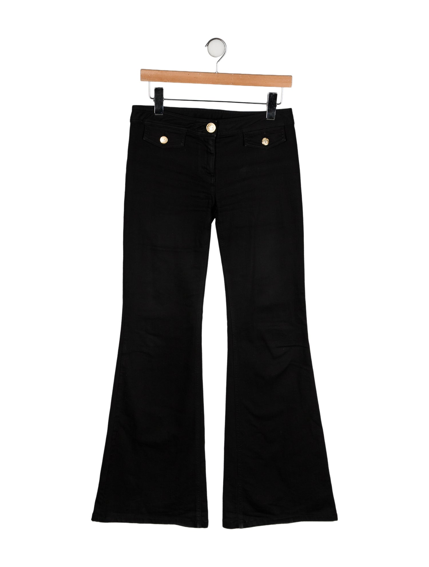 Balmain Low-Rise Wide Leg Jeans
