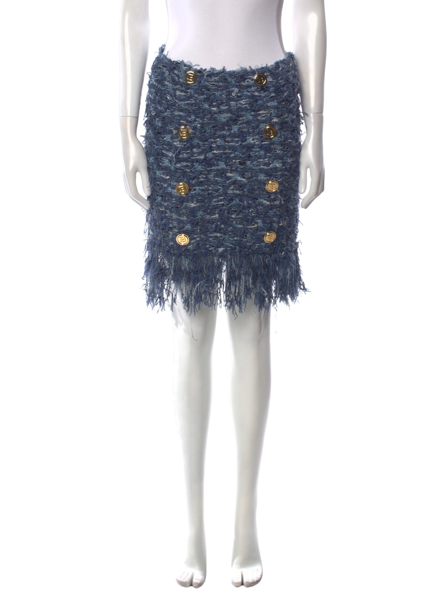 Balmain Printed Mini Skirt