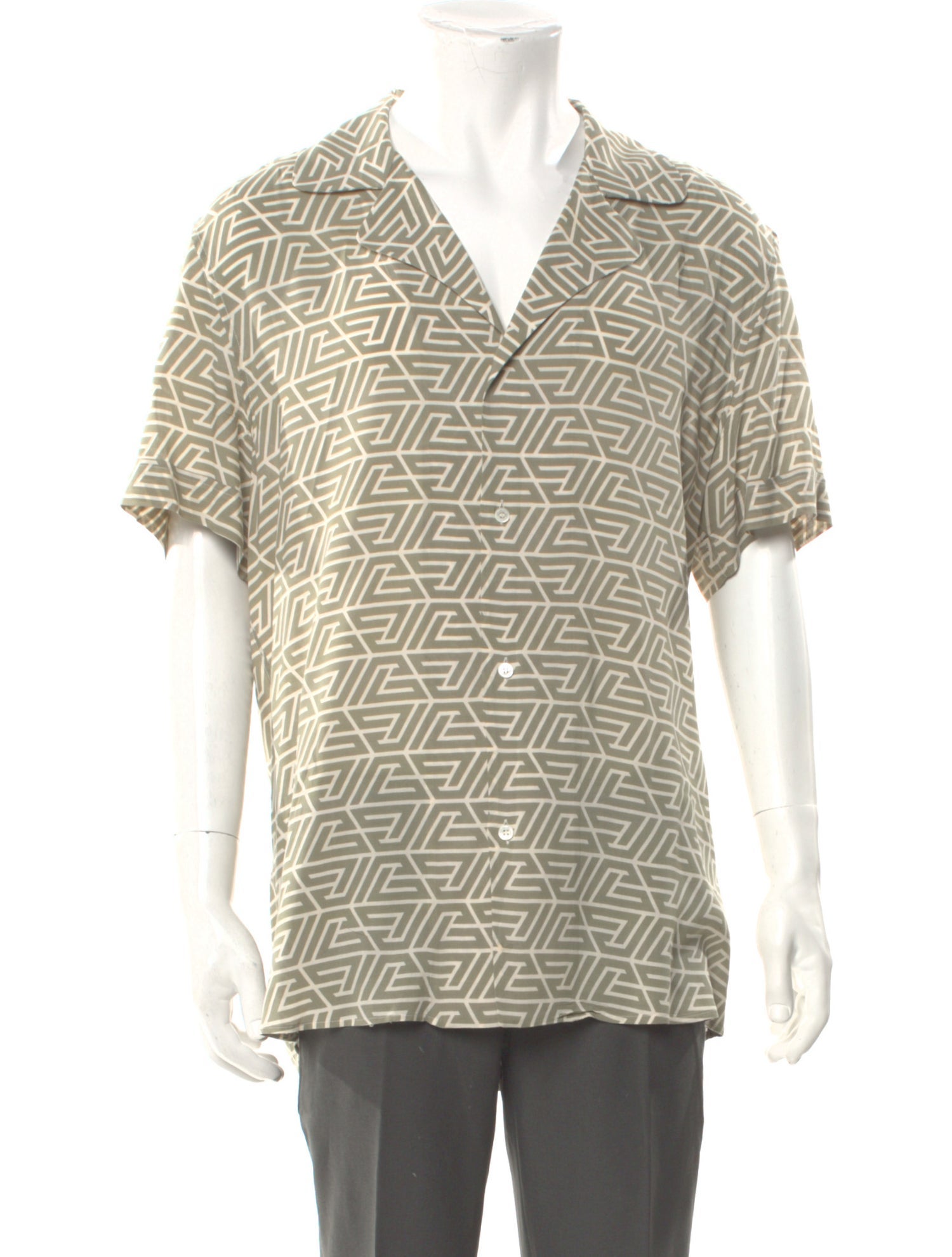 Balmain Printed Short Sleeve Shirt