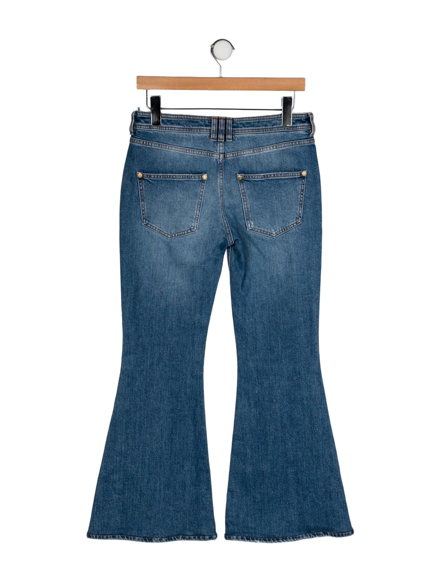 Balmain Mid-Rise Wide Leg Jeans
