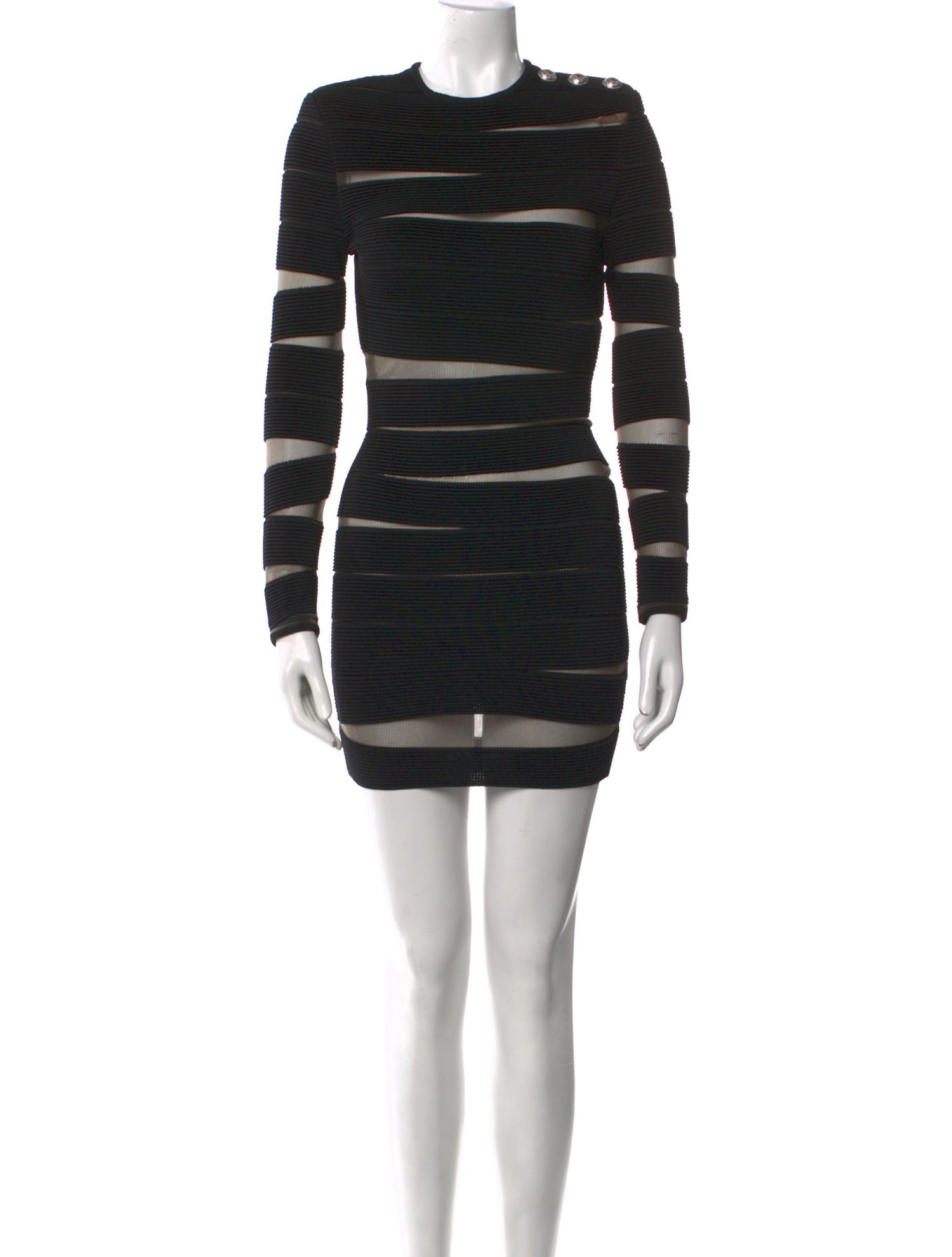 Balmain Striped Mini Dress