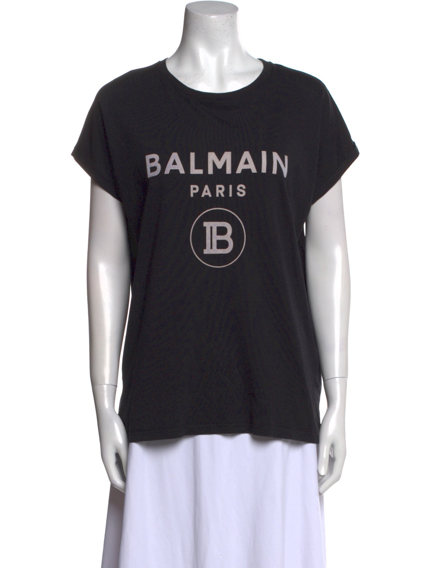 Balmain Graphic Print Crew Neck T-Shirt