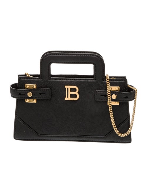 Balmain Leather Top Handle Bag Mini