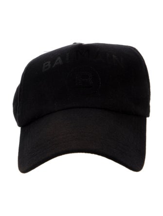 Balmain Graphic Print Baseball Cap
