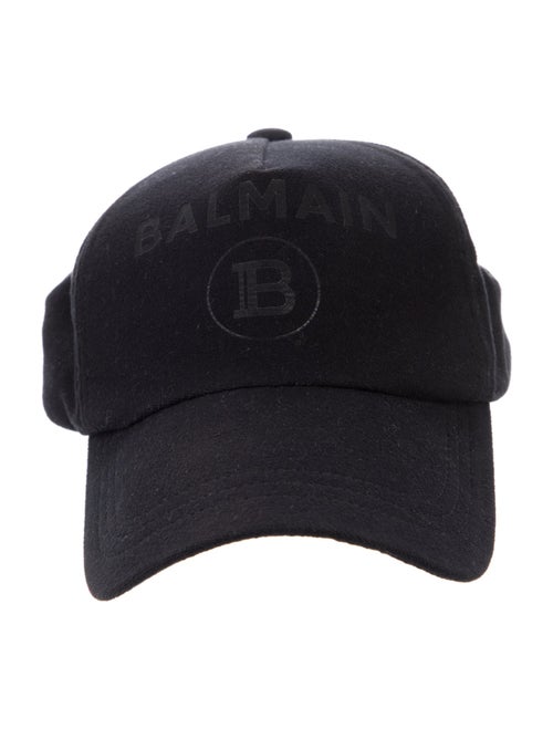 Balmain Graphic Print Baseball Cap