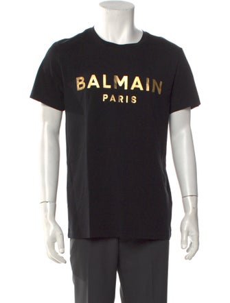 Balmain Graphic Print Crew Neck T-Shirt