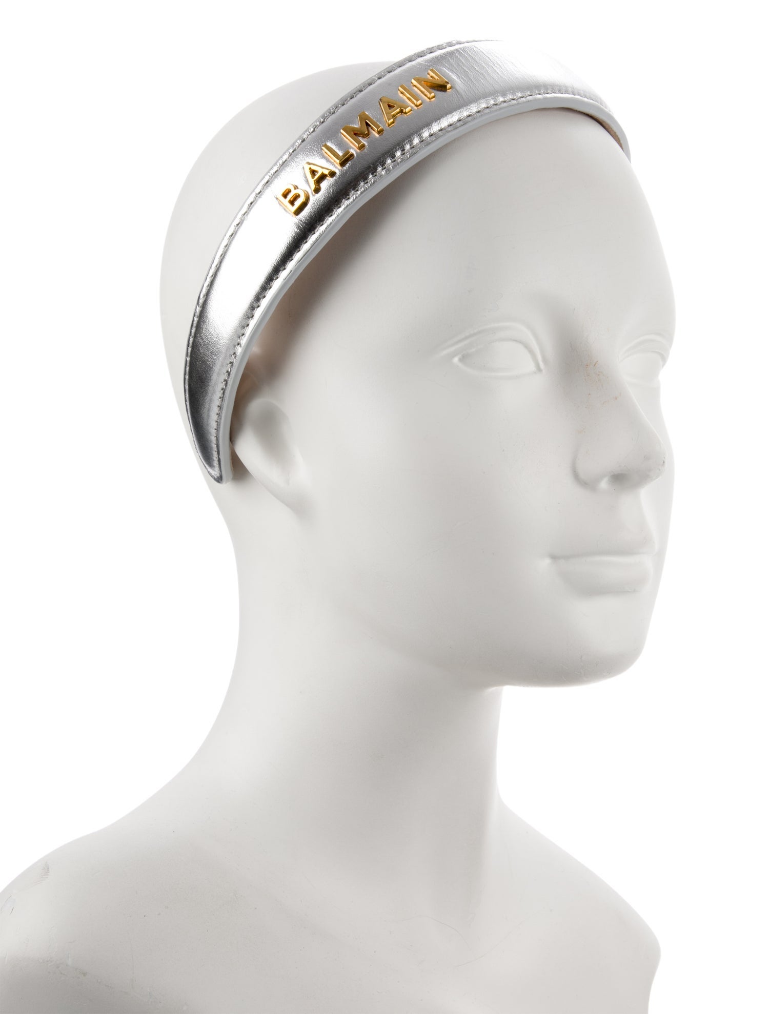 Balmain Leather Hairband w/Tags