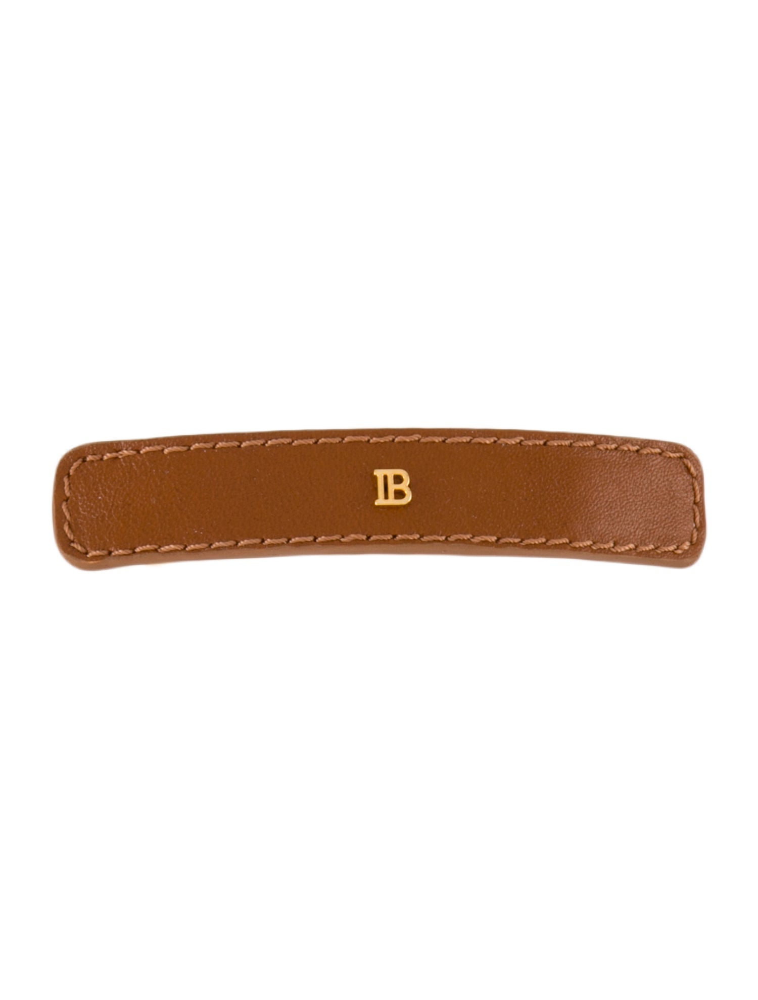 Balmain Leather Hairclip w/Tags