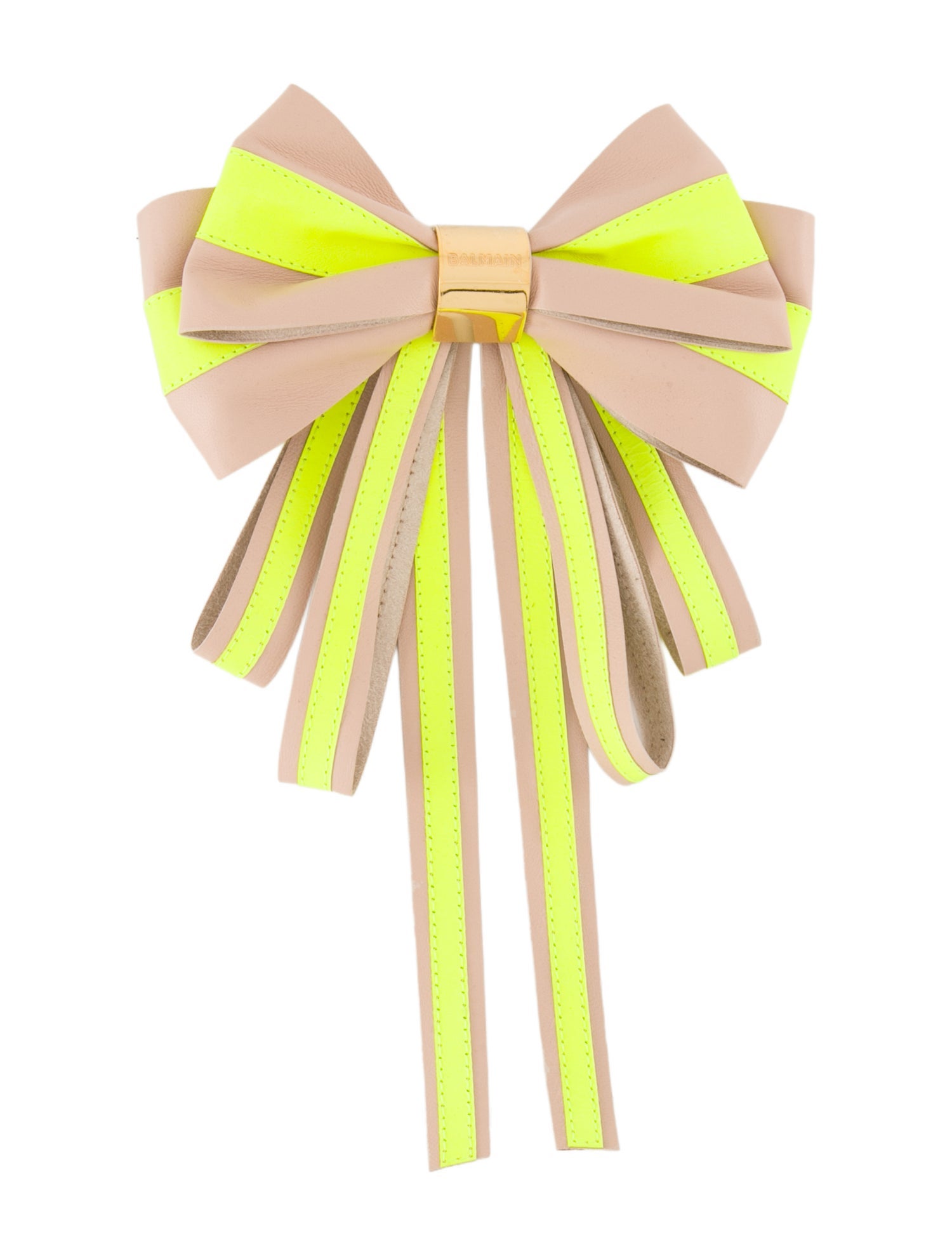 Balmain Bow Pattern Print Hairclip w/Tags