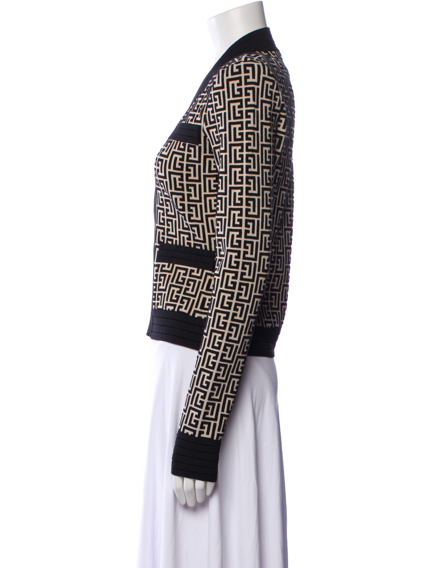 Balmain Tweed Pattern Jacket