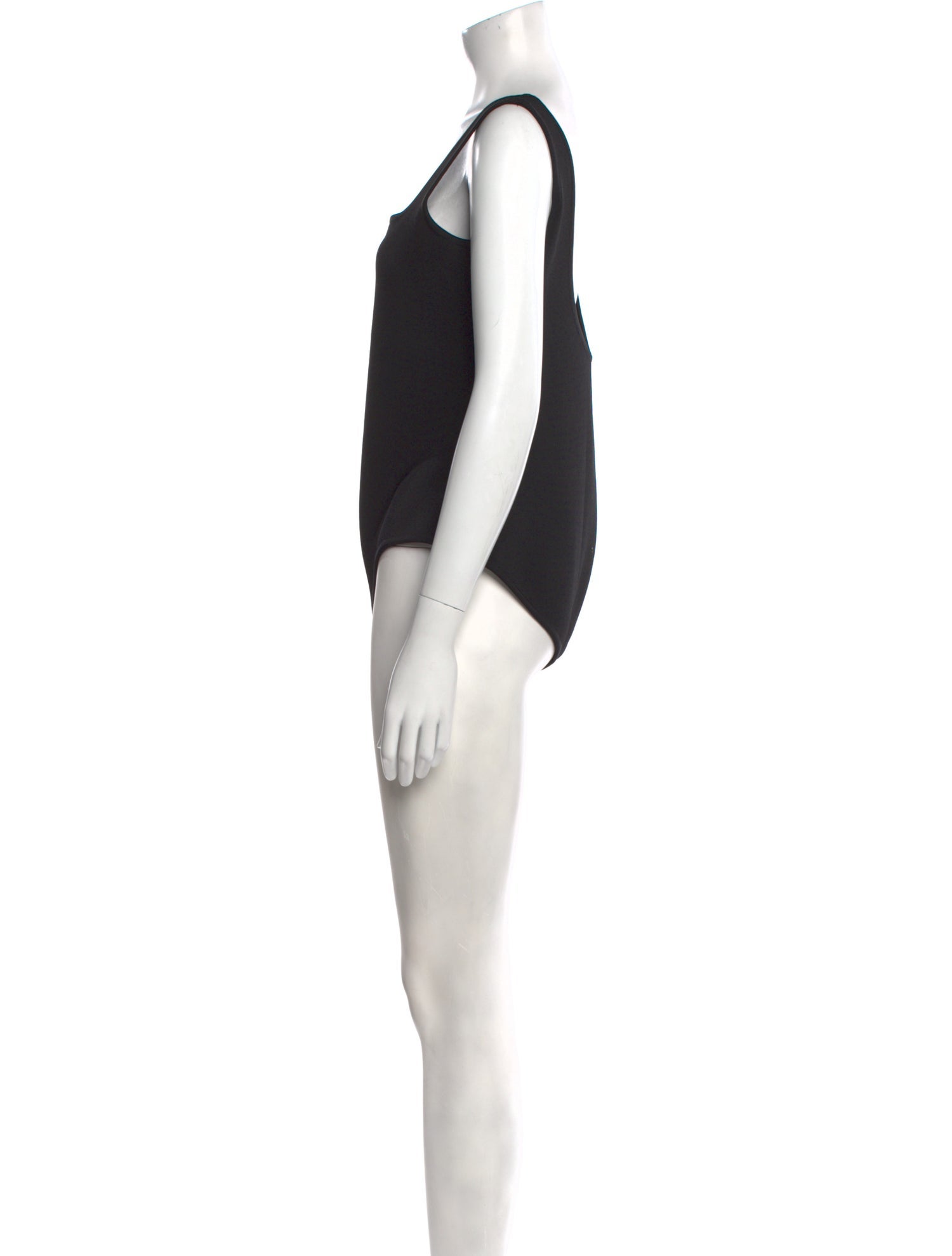 Balmain Square Neckline Sleeveless Bodysuit