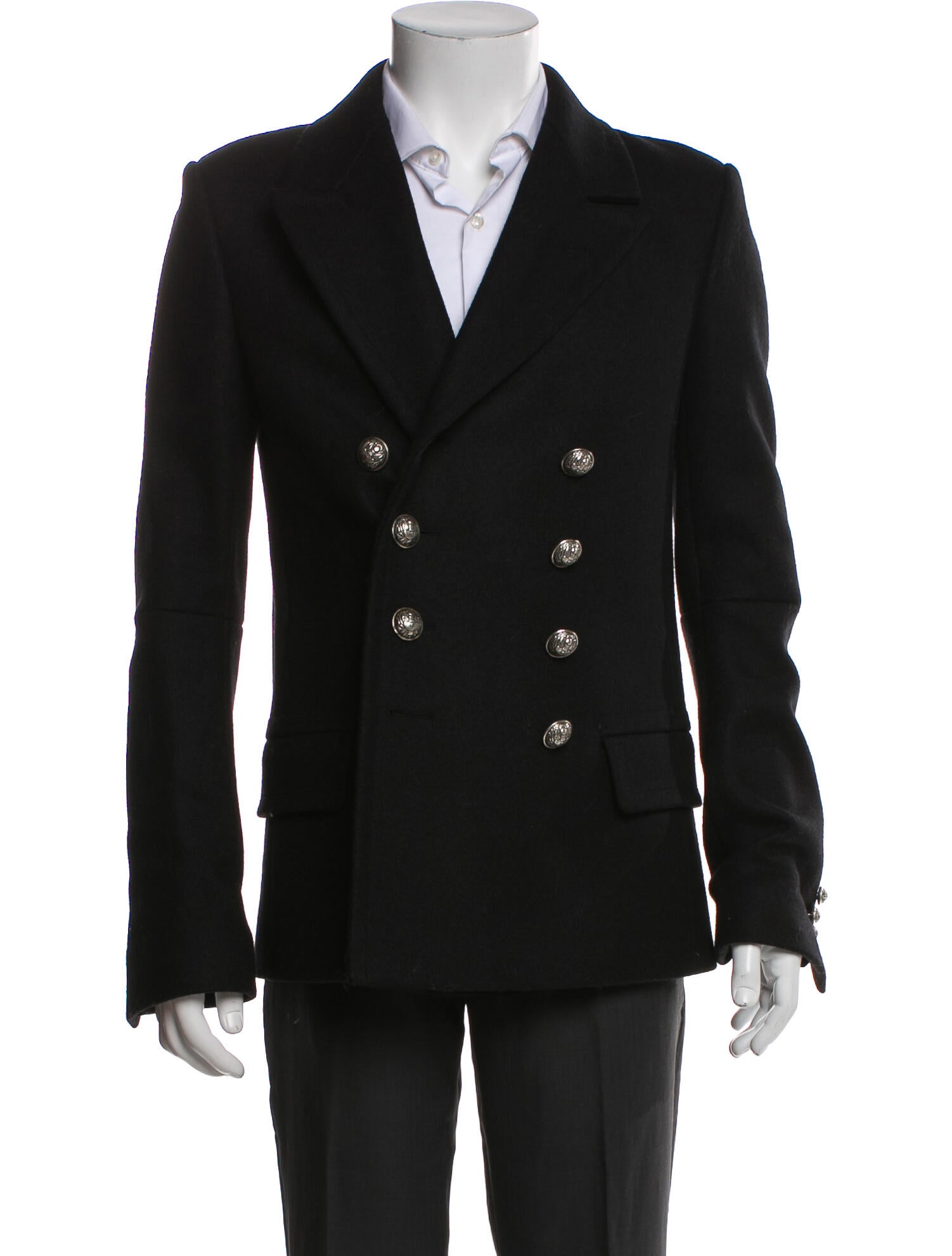 Balmain Wool Peacoat