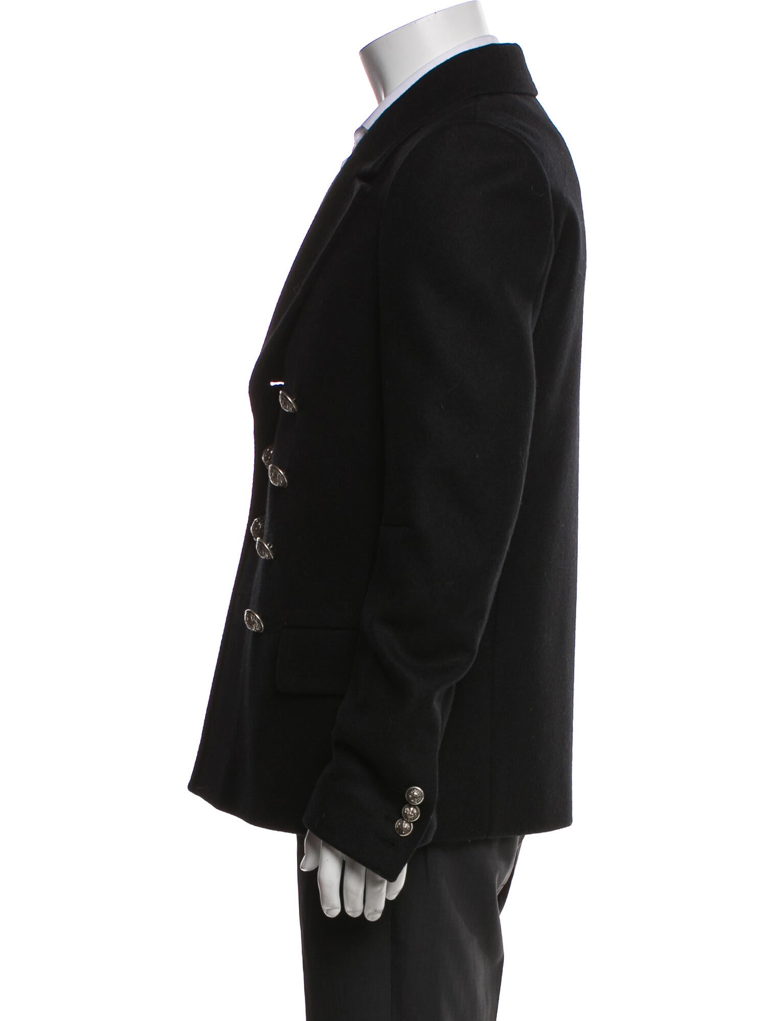 Balmain Wool Peacoat