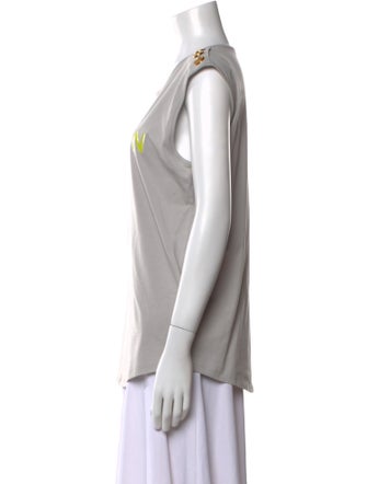 Balmain Graphic Print Scoop Neck T-Shirt