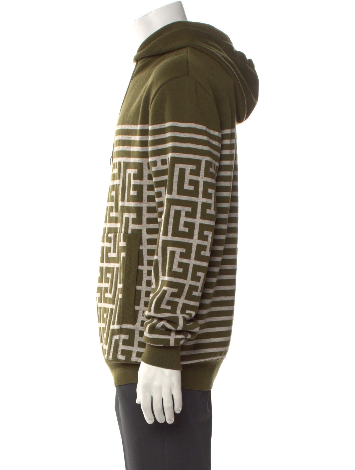 Balmain Printed Crew Neck Hoodie w/ Tags
