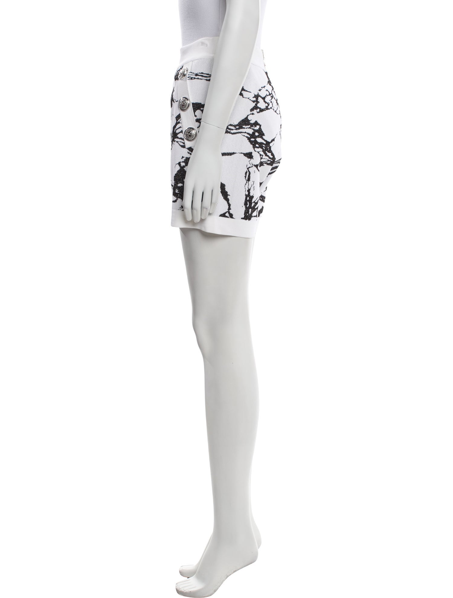 Balmain Printed Mini Shorts