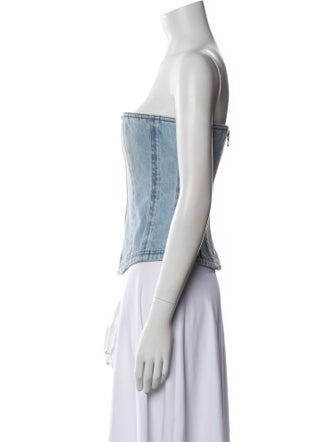 Balmain Strapless Crop Top