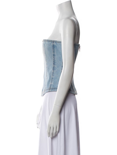 Balmain Strapless Crop Top