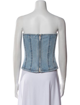 Balmain Strapless Crop Top