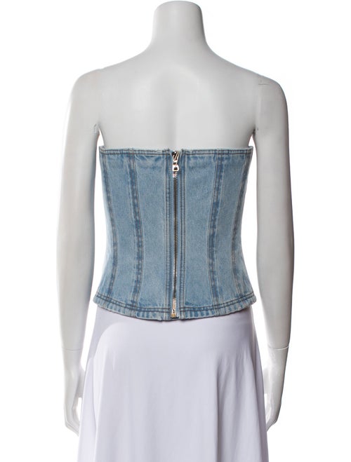 Balmain Strapless Crop Top