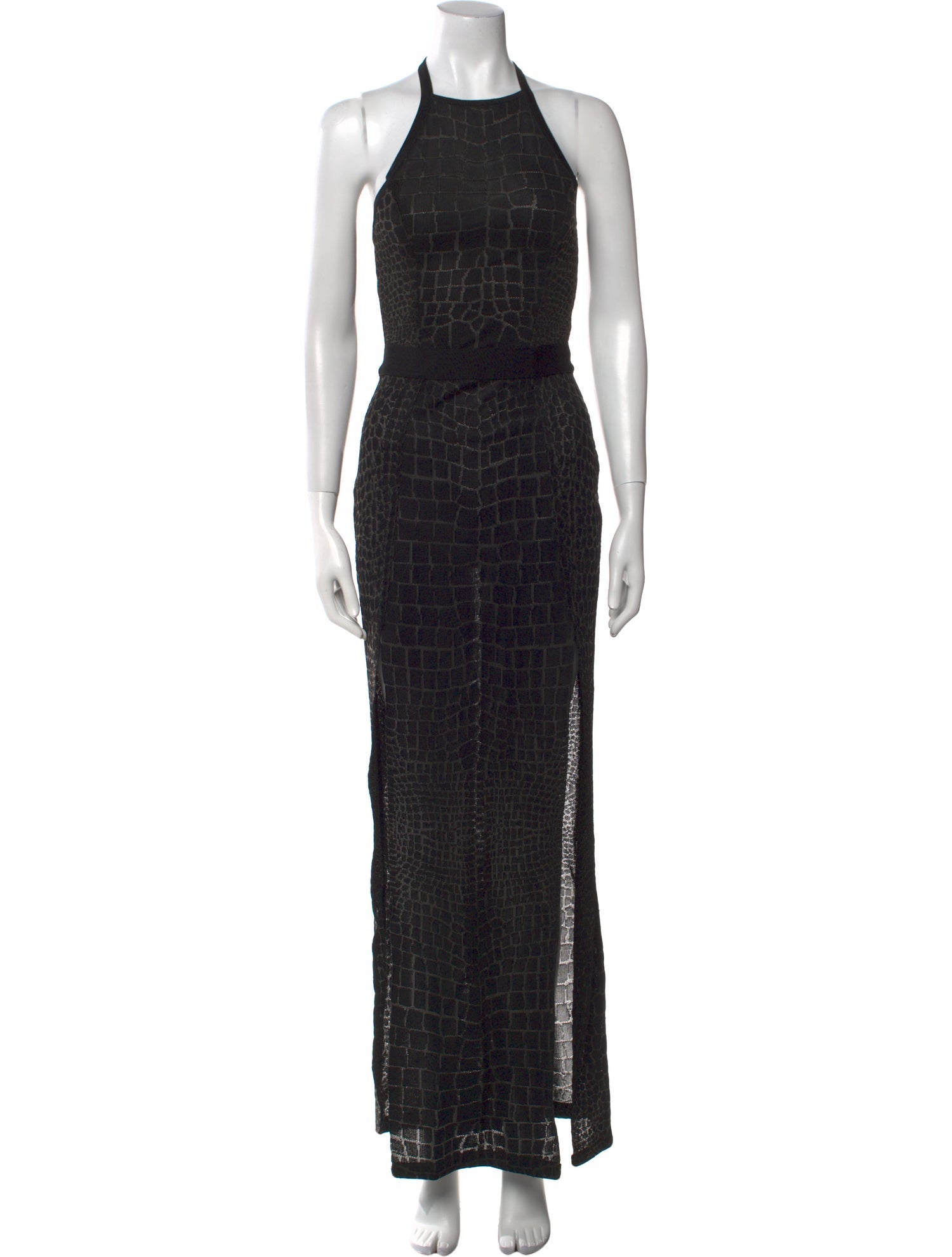 Balmain Printed Long Dress