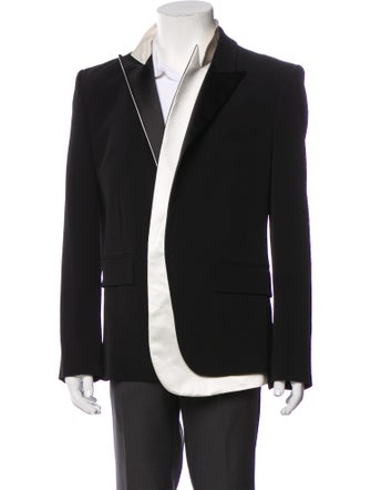 Balmain Striped Peacoat